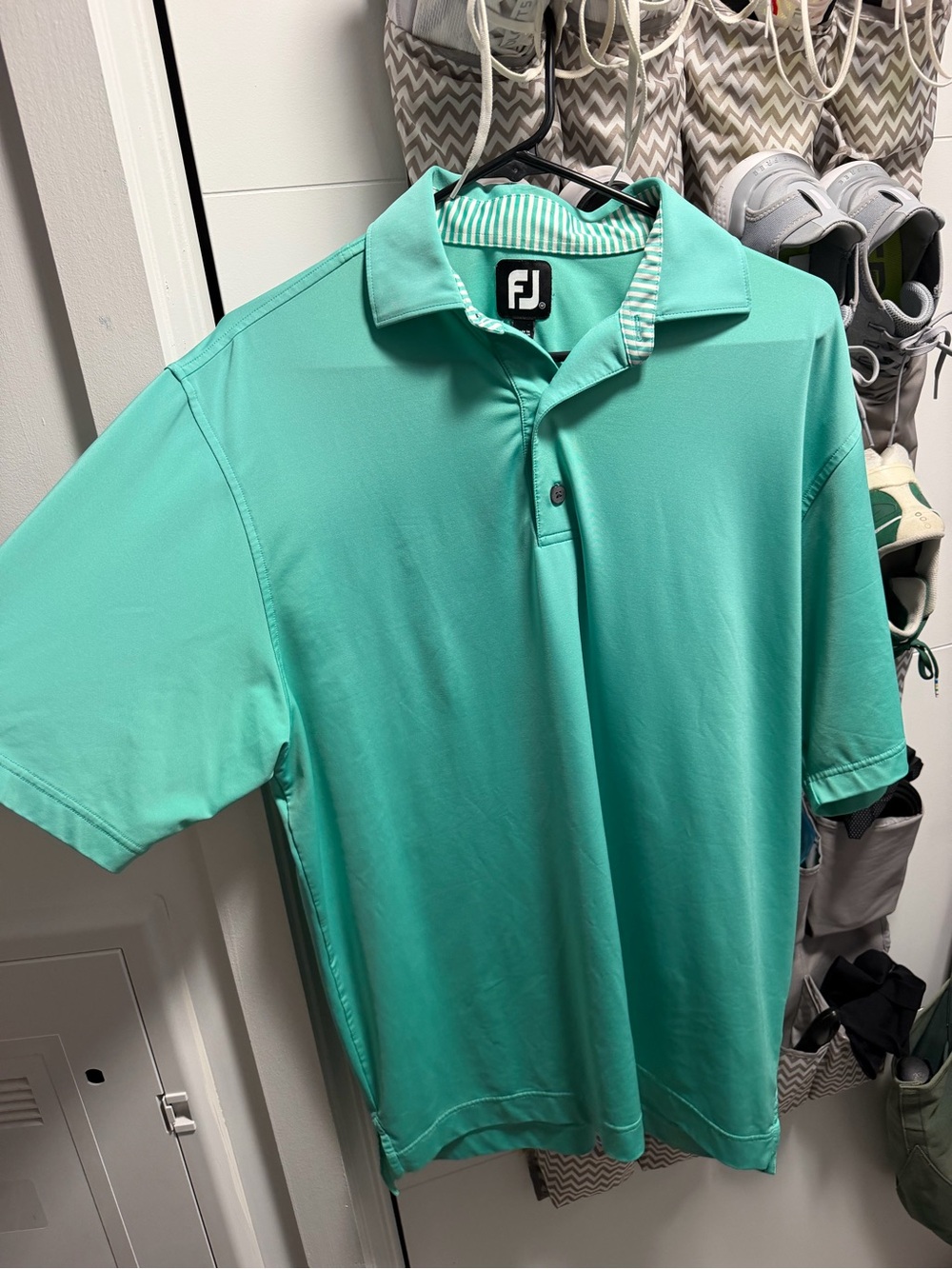 FootJoy Men's Mint Green Performance Golf Polo